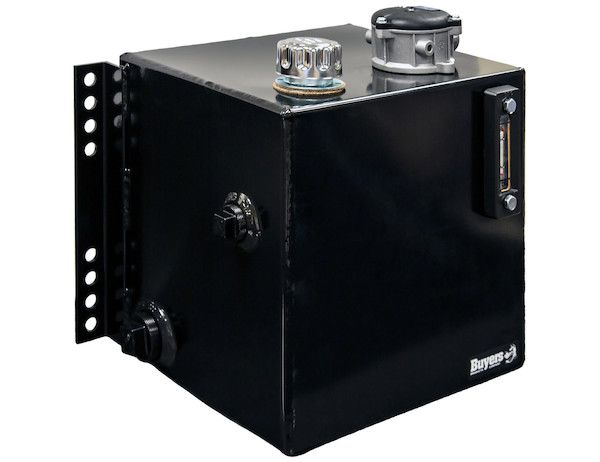 SMR15SF25 - 15 Gallon Side Mount Steel Hydraulic Reservoir With 25 Micron Filter