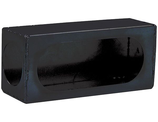 lb383sl - Single Oval Light Box Black Powder Coated Steel With Side Light