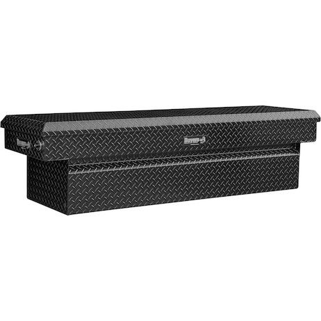 1729455 - 13x20x63 Inch Gloss Black Diamond Tread Aluminum Crossover Truck Tool Box