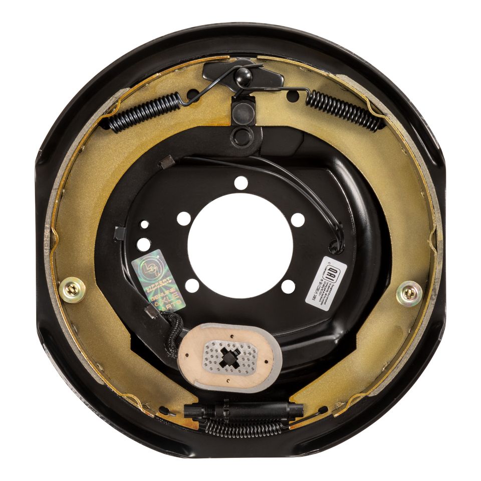 122259 - Electric Trailer Brake Assembly - 12" x 2" Brake Size, 5-Bolt, 5,200-8,000-lb. Hybrid Axles, Driver (Left) Side, Bulk Pallet