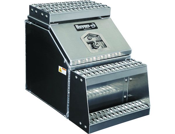 1705281 - Heavy Duty Smooth Aluminum WideOpen™ Step Boxes for Semi Trucks - 18 Inch Width