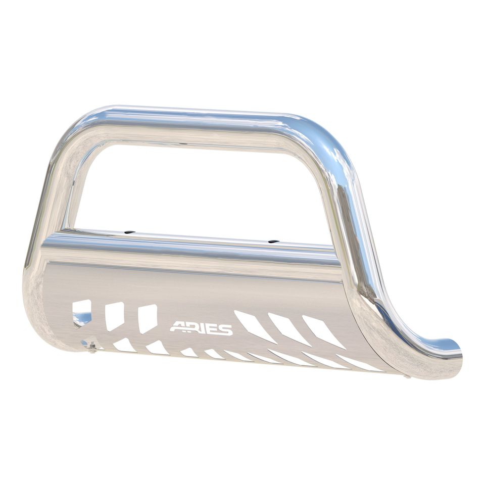 35-3006 - 3-Inch Polished Stainless Steel Bull Bar, No-Drill, Select Ford F-250, F-350 Super Duty - 2008-2010 Ford F-250 Super Duty and more