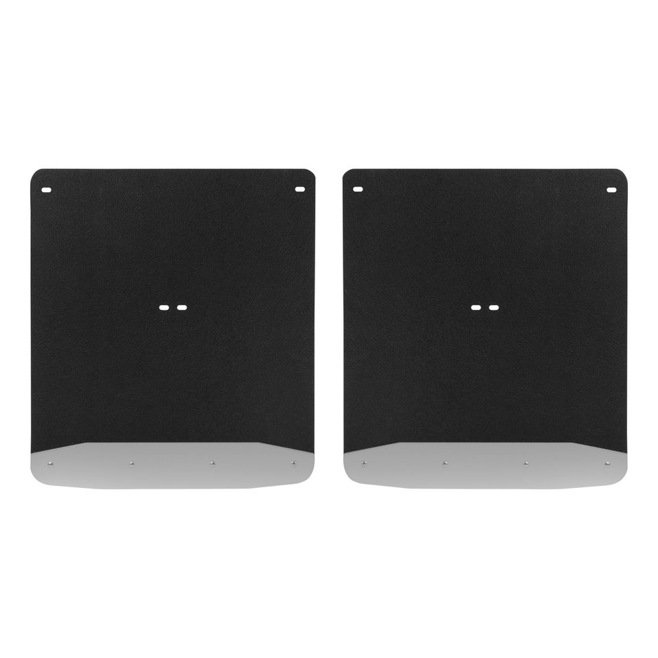 250744 - Rear Dually 20-Inch x 23-Inch Textured Rubber Mud Guards, Select Chevrolet Silverado, GMC Sierra 3500 HD, 2 Flaps - 2007-2014 Chevrolet Silverado 3500 HD and more