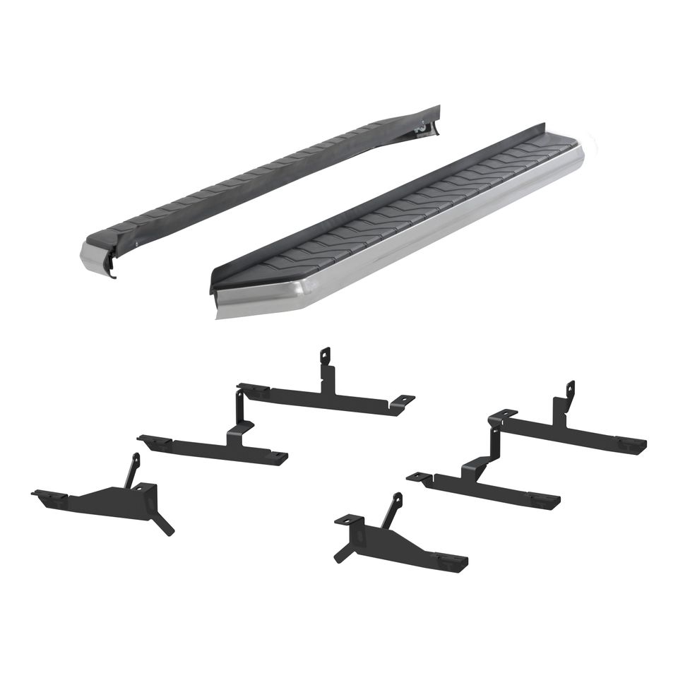 2051035 - AeroTread 5 x 73-Inch Polished Stainless SUV Running Boards, Select GMC Acadia, Cadillac XT5 - 2017-2026 Cadillac XT5 and more