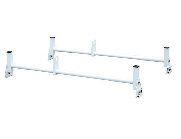 1501310 - White Van Ladder Rack Set - 2 Bars And 2 Clamps