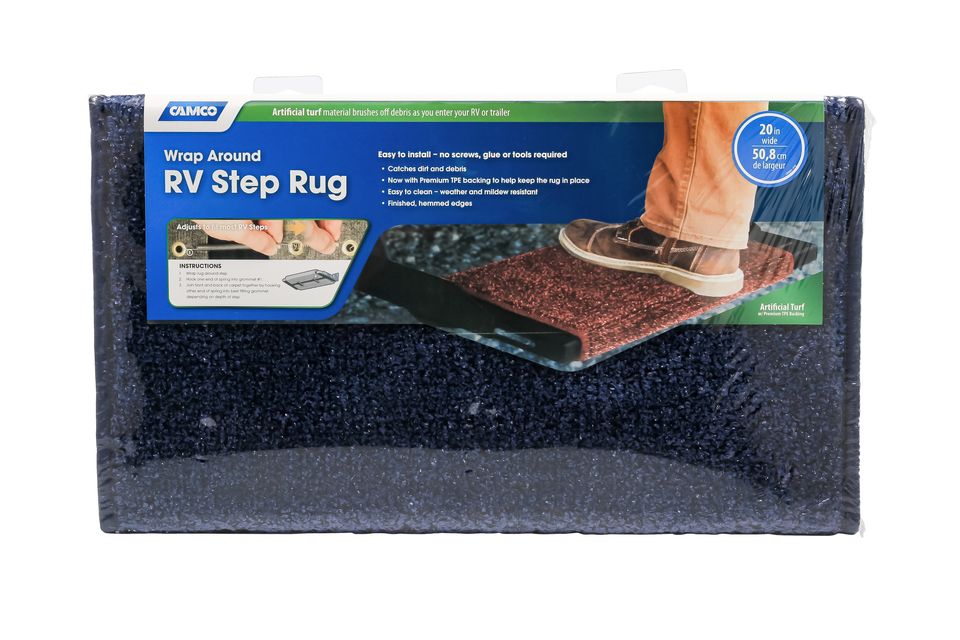42937 - Step Rug,Premium,Turf w/UV&TPE,Hemmed,22" X20", Blue (E/F)