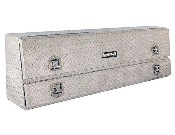 1705650 - 21x13x88 Inch Diamond Tread Aluminum Pick-Up Truck Contractor With Lower Door
