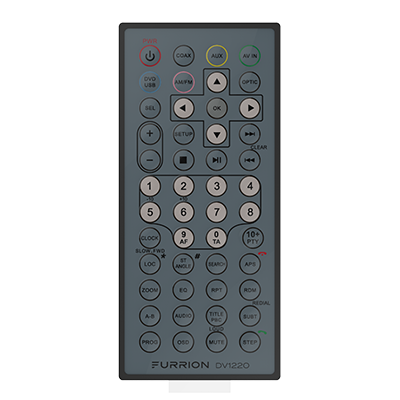 2021124247 - Replacement Remote Control for DV1220 Entertainment System #DV1220-RC