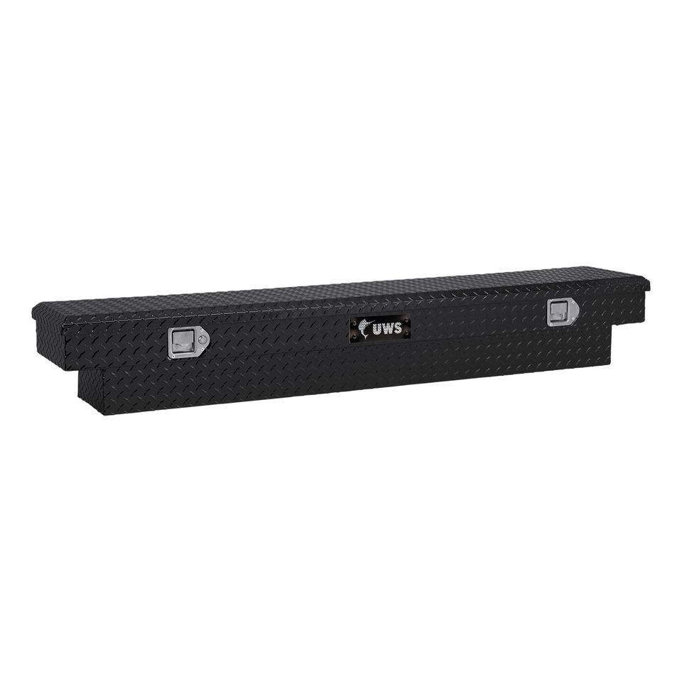 EC10662 - 72-Inch Gloss Black Heavy-Wall Aluminum Slim Truck Tool Box, RigidCore Lid - 2011-2026 Ram 2500, 2011-2026 Ram 3500 and more
