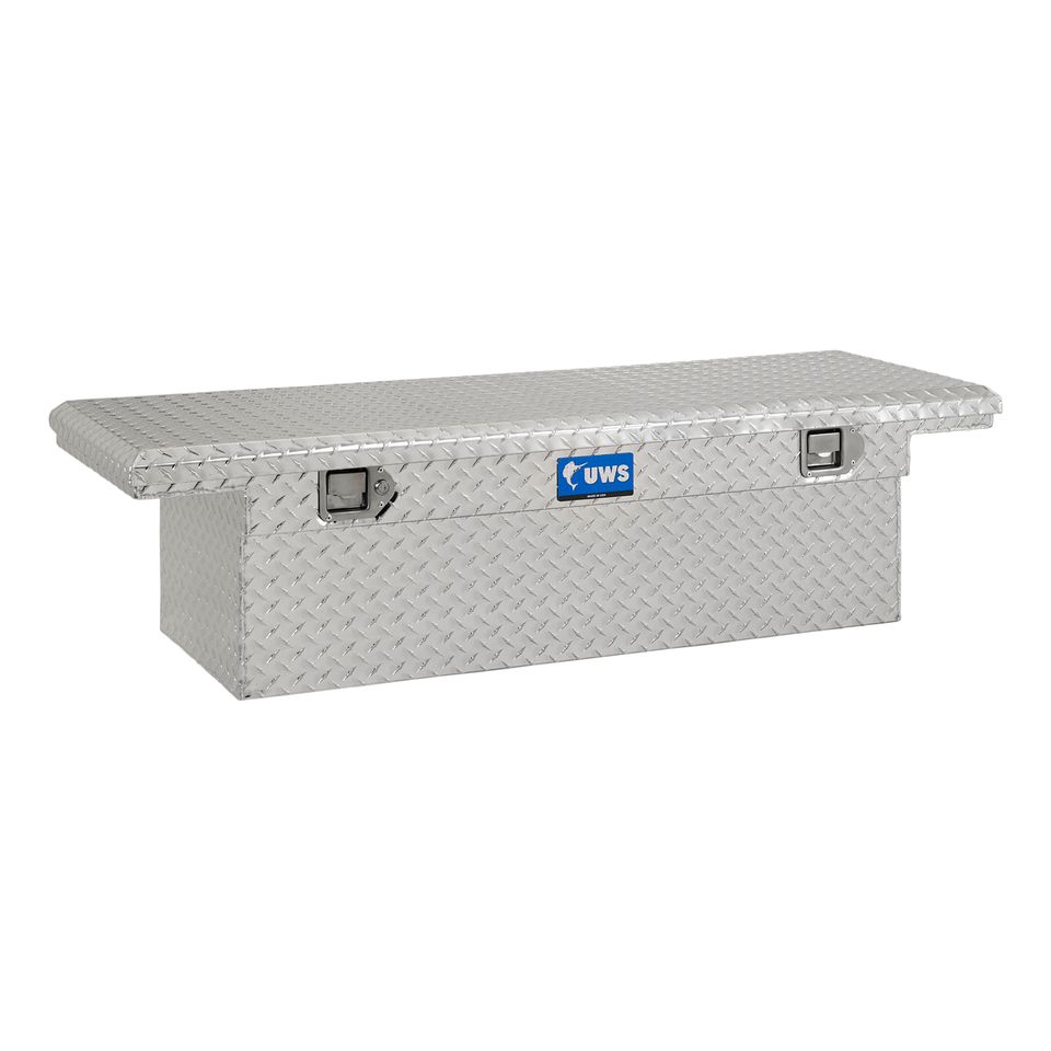 TBS-58-LP - Bright Aluminum 58" Crossover Truck Tool Box, Low Profile (LTL Shipping Only) - 2004-2012 Chevrolet Colorado and more