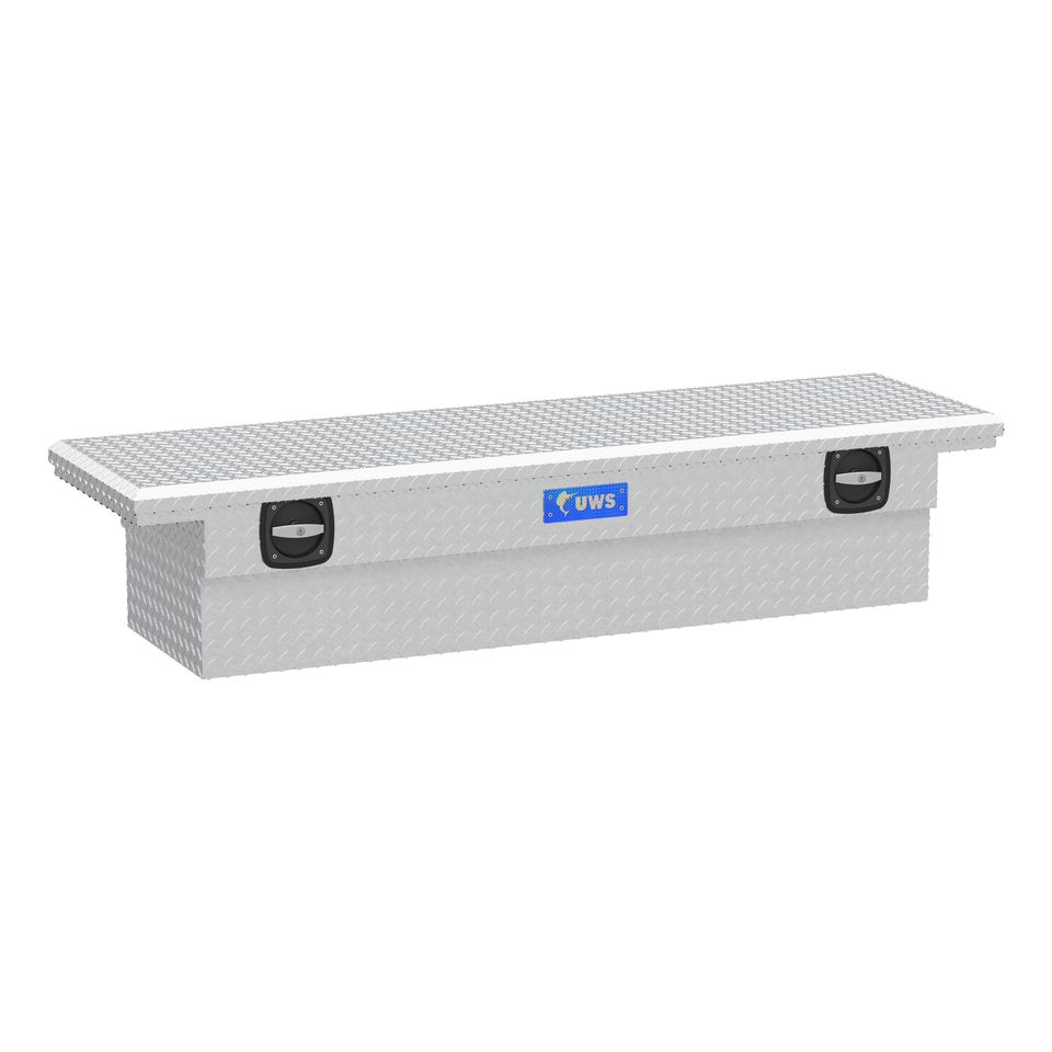 SL-69-LP - Bright Aluminum 69" Secure Lock Truck Tool Box, Low Profile (LTL Shipping Only) - 1999-2010,2023-2027 Ford F-250 Super Duty and more
