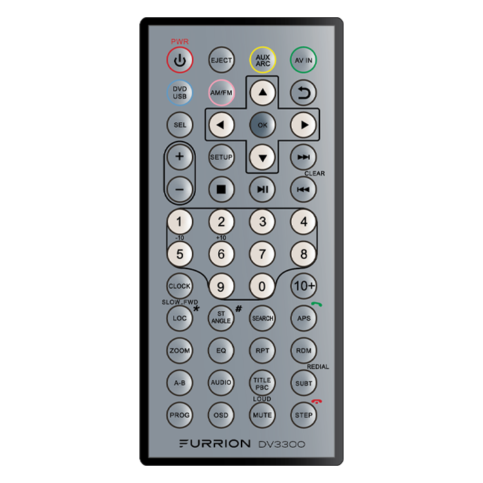 2021124326 - Replacement Remote Control for DV3300 Entertainment System #DV3300-RC