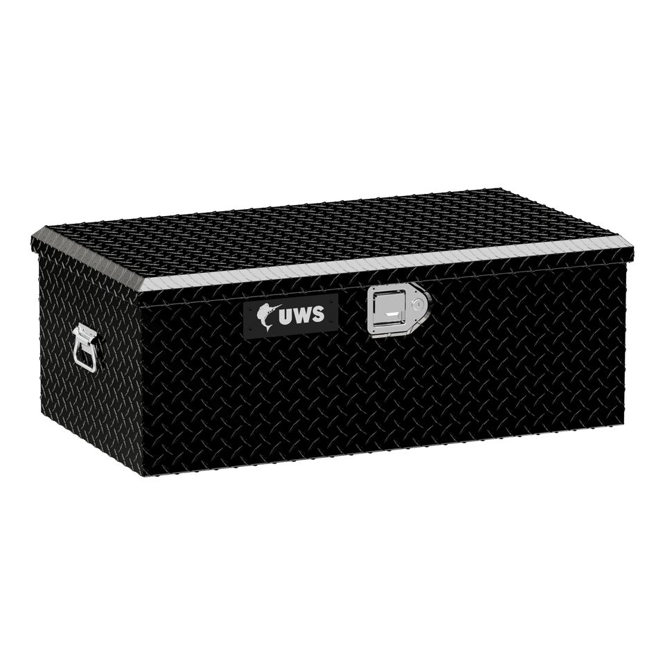 FOOT-LOCKER-BLK - Gloss Black Aluminum 36" Foot Locker (LTL Shipping Only)