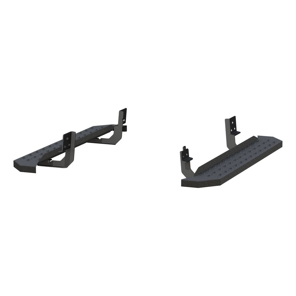 2055513 - RidgeStep Black Steel 6-1/2 x 53-Inch Truck Running Boards, Select Dodge, Ram 1500, 2500, 3500 - 2011-2026 Ram 2500 and more