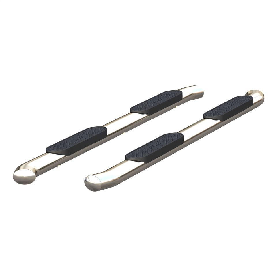 S225045-2 - 4-Inch Oval Polished Stainless Steel Nerf Bars; Select Ram 1500 - 2019-2026 Ram 1500
