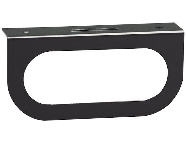 LB1 - Single Oval Black Powder-Coated DOT Light Bracket