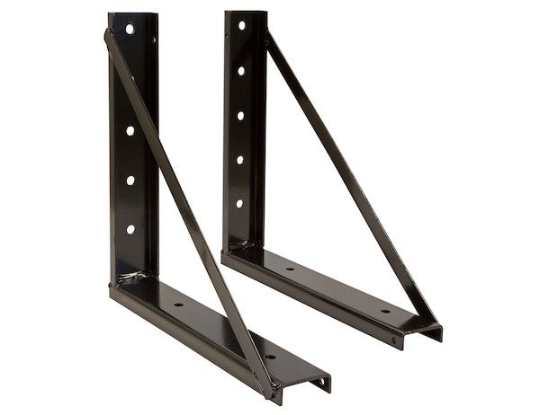 1701010 - 18x24 Inch Welded Black Structural Steel Mounting Brackets