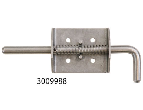 3009988 - 1/2 Inch Stainless Steel Spring Latch Assembly - 2.75 x 8.38 Inch Long