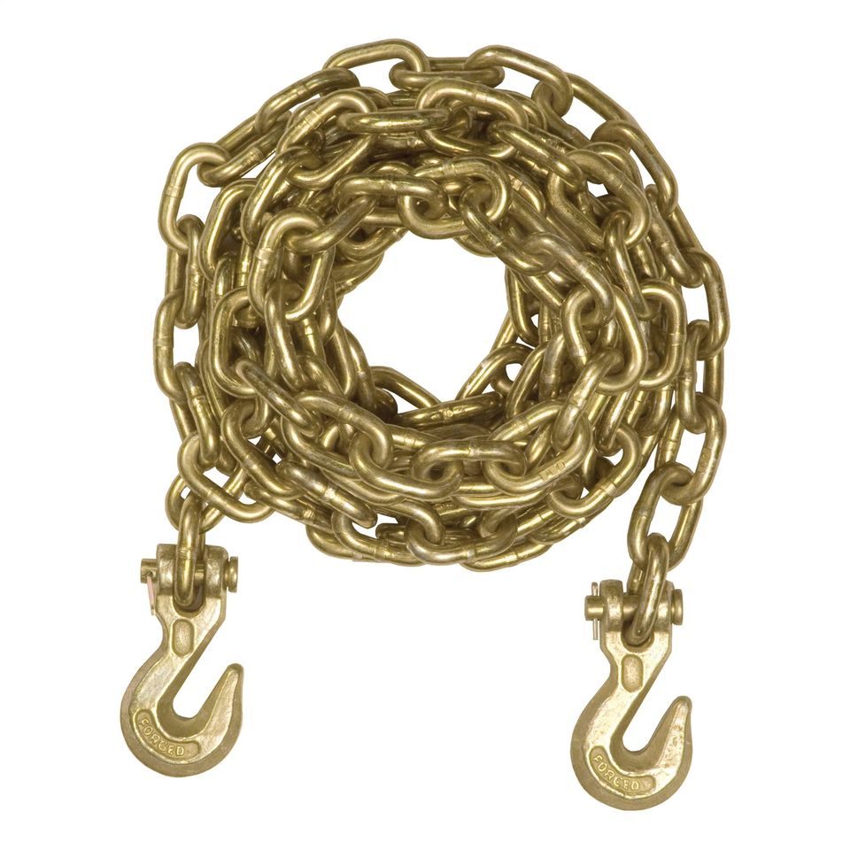 80305 - 14ft. Transport Binder Safety Chain with 2 Clevis Hooks (18;800 lbs; Yellow Zinc