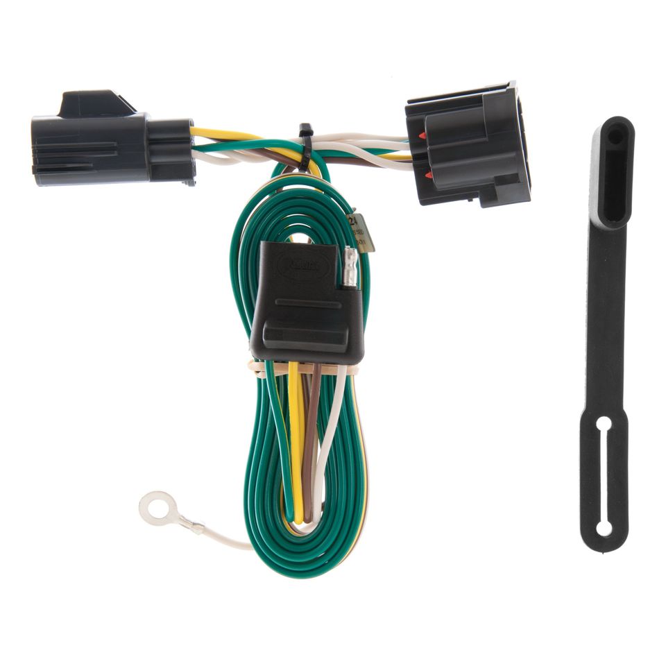 55124 - Vehicle-Side Custom 4-Pin Trailer Wiring Harness, Fits Select Jeep Wrangler JK - 2018 Jeep Wrangler JK, 2007-2017 Jeep Wrangler