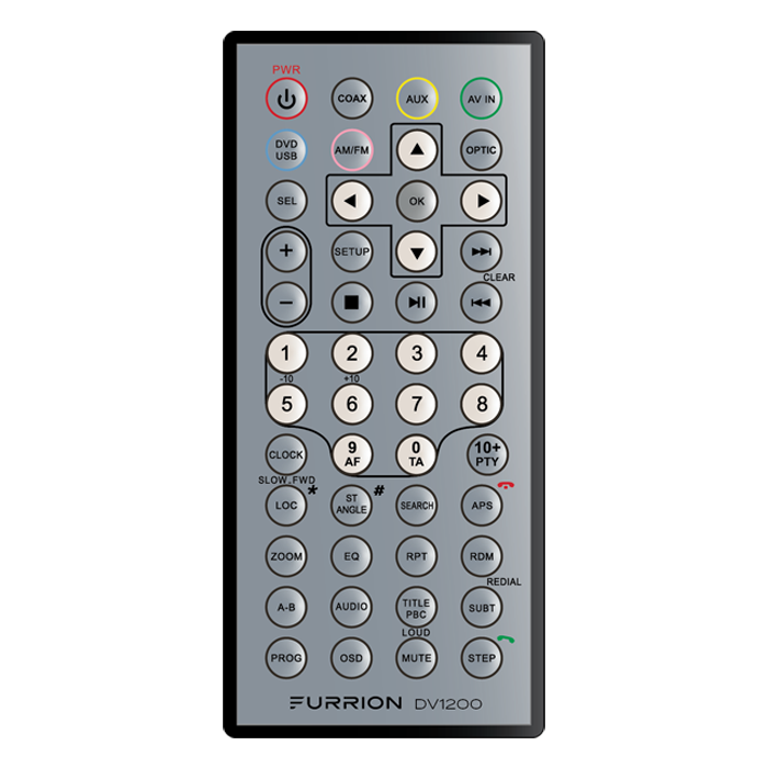2021124282 - Replacement Remote Control for DV1200 Entertainment System #DV1200-RC