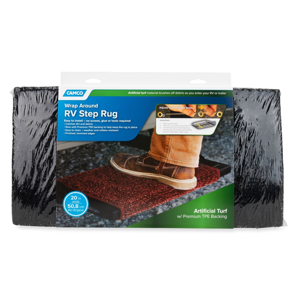 42936 - Step Rug,Premium,Turf w/UV&TPE,Hemmed,22" X20", Black (E/F)