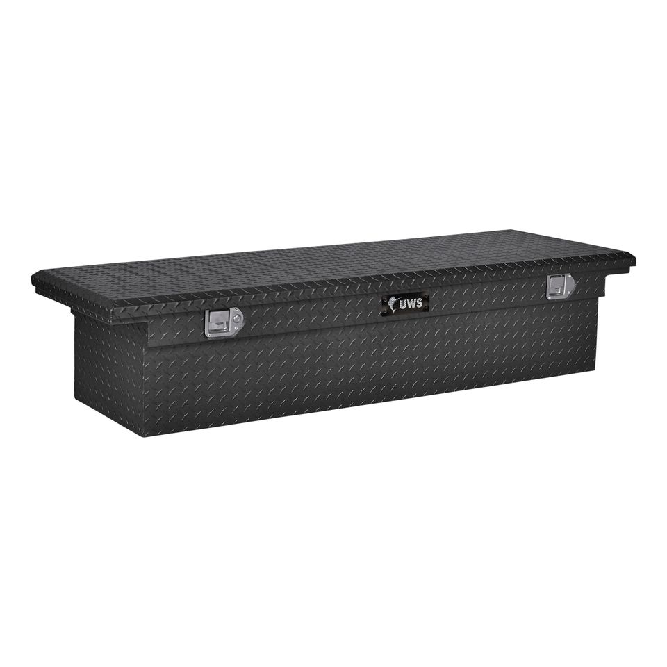 EC10473 - 69-Inch Matte Black Heavy-Wall Aluminum Truck Tool Box with Low Profile, RigidCore Lid - 1999-2025 Chevrolet Silverado 1500 and more