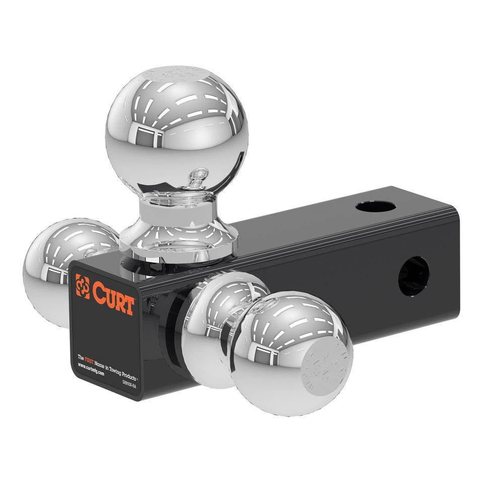 45800 - Replacement Adjustable Trailer Hitch Ball Mount Head with 3 Balls for CURT #45799