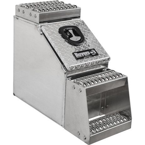 1705180 - 24x28x12 Inch Heavy Duty Diamond Tread Aluminum Step Box