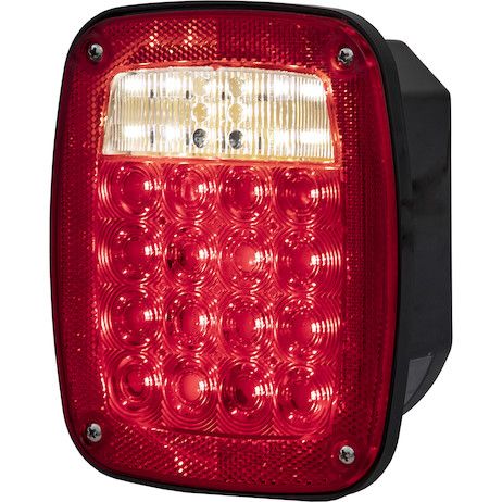 5626738 - Driver Side 5.75 Inch Red Stop/Turn/Tail Light with License Plate Light