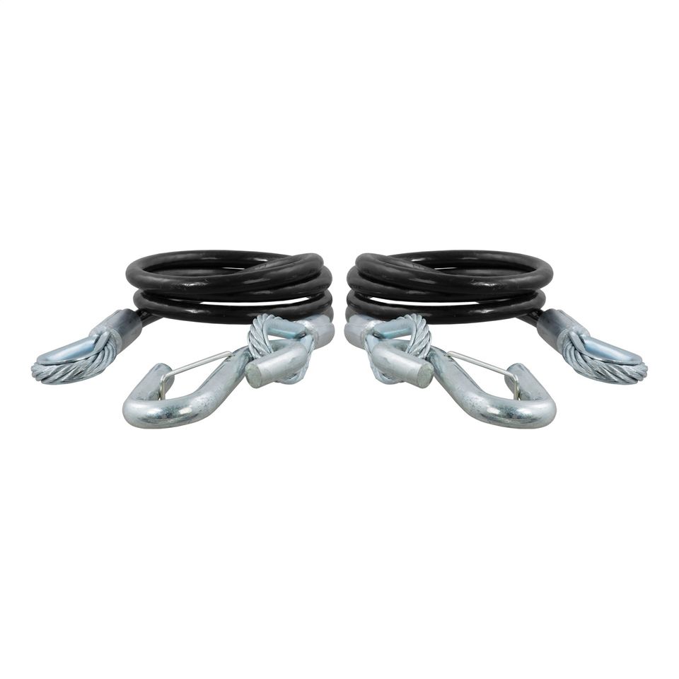80151 - 44-1/2in. Safety Cables with 2 Snap Hooks (5;000 lbs; Vinyl-Coated; 2-Pack)