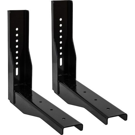 1701018 - Pro Series Gloss Black Structural Steel Mounting Brackets, For Use With 18x18 Underbody Truck Boxes