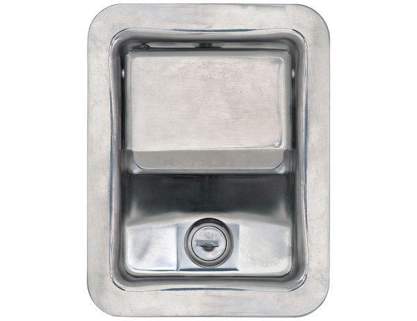 L3885RLS - Stainless Steel Rotary Single Point Paddle Latch - 1/2 Inch Striker