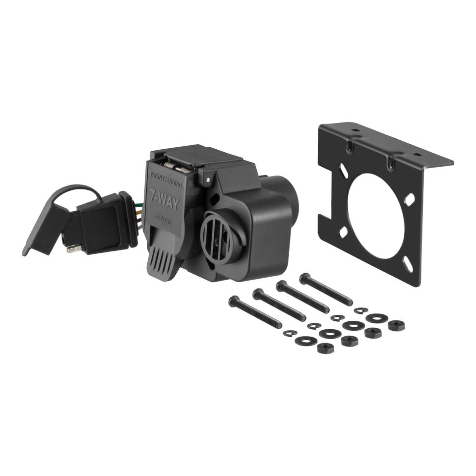 57101 - Dual-Output Vehicle-Side 7-Pin, 4-Pin Connectors with Backup Alarm, Factory Tow Package and USCAR Socket Required - 2008-2026 Buick Enclave and more