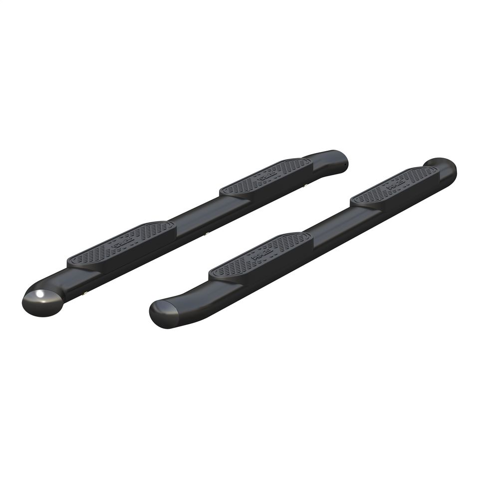 S222023 - 4-Inch Oval Black Steel Nerf Bars; Select Toyota Tundra CrewMax - 2022-2026 Toyota Tundra