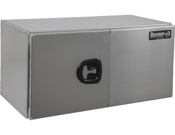 1705345 - 24x24x60 Inch Smooth Aluminum Underbody Truck Tool Box - Double Barn Door, 3-Point Compression Latch