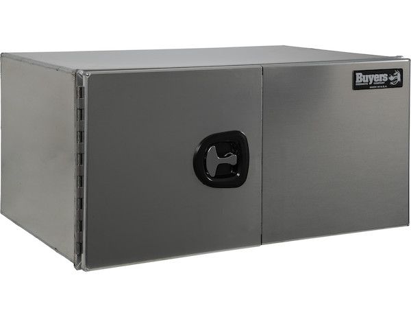 1705430 - 18x24x60 Inch Pro Series Smooth Aluminum Underbody Truck Box - Double Barn Door, 3-Point Compression Latch