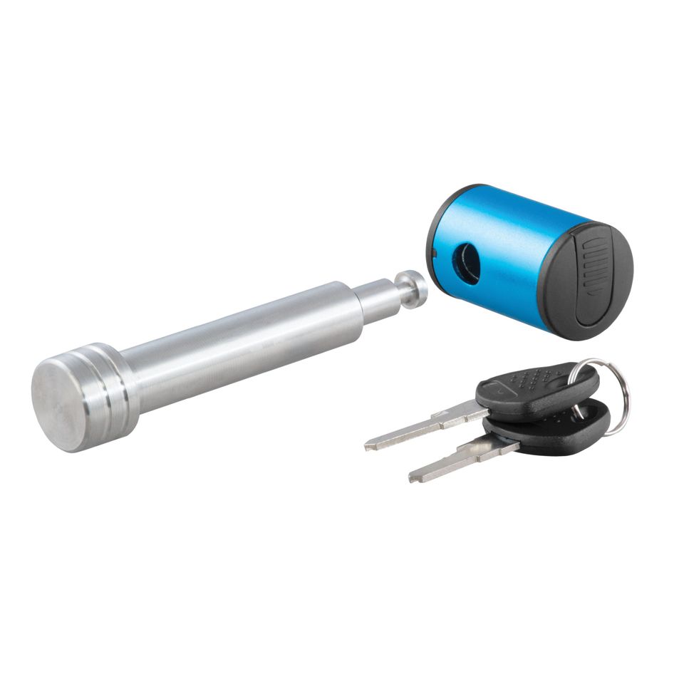 23502 - Right-Angle Stainless Steel Trailer Hitch Lock, 5/8-Inch Pin Diameter, Fits 2-Inch Receiver