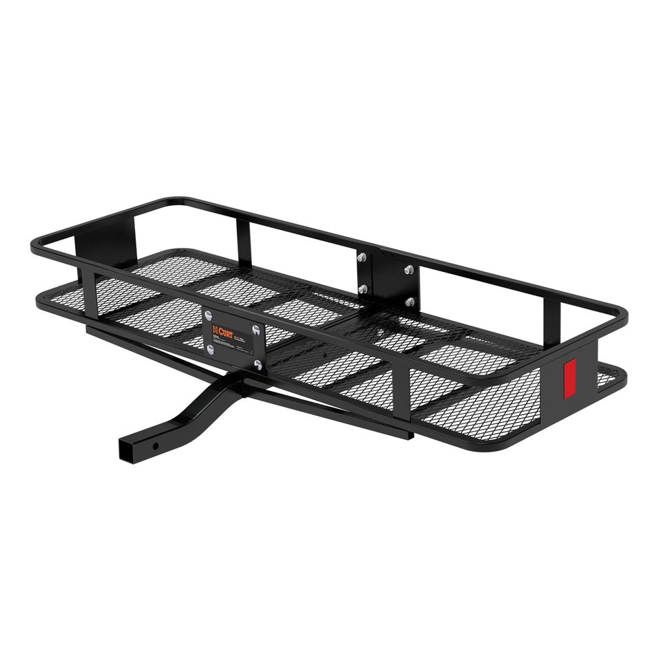 18150 - 60 x 20-Inch Basket Hitch Cargo Carrier, 500 lbs Capacity, Black Steel, 2-In Fixed Shank