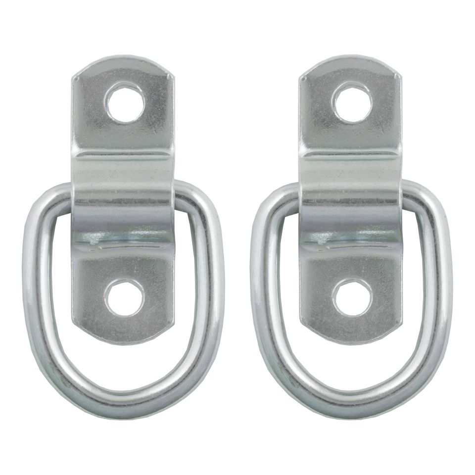 83731 - 1 x 1-1/4-Inch Surface-Mounted Trailer D-Ring Tie Down Anchors, 2,400 lbs Break Strength, 2-Pack