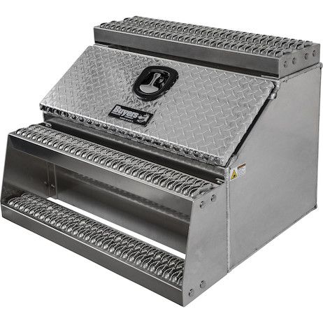 1705183 - 24x28x30 Inch Heavy Duty Diamond Tread Aluminum Step Box