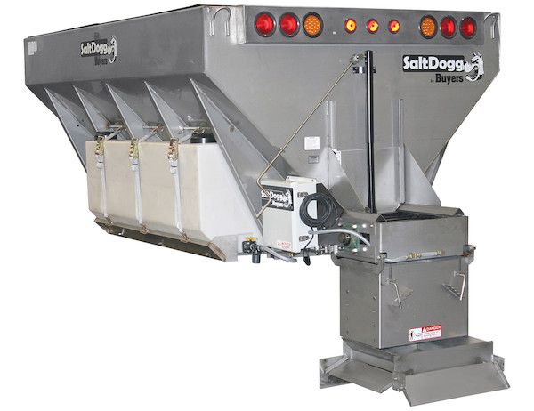 14510F576111 - 7 Cubic Yard Hydraulic Stainless Steel Municipal Hopper Spreader - 6:1 Gear Ratio, 10 Foot Length