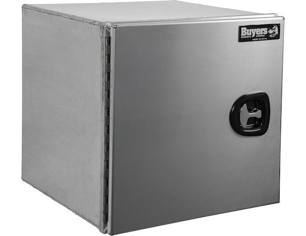 1705395 - 18x18x18 Inch Pro Series Smooth Aluminum Underbody Truck Box - Single Barn Door, Compression Latch