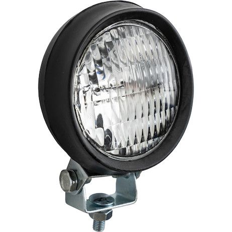 1492100 - 5 Inch Clear Round Incandescent Flood Light - Black Housing