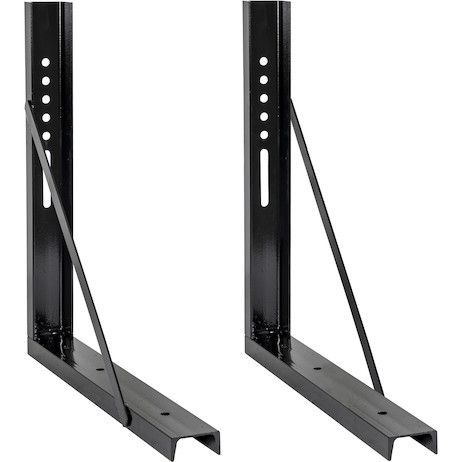 1701015 - 24x24 Inch Welded Black Structural Steel Mounting Brackets