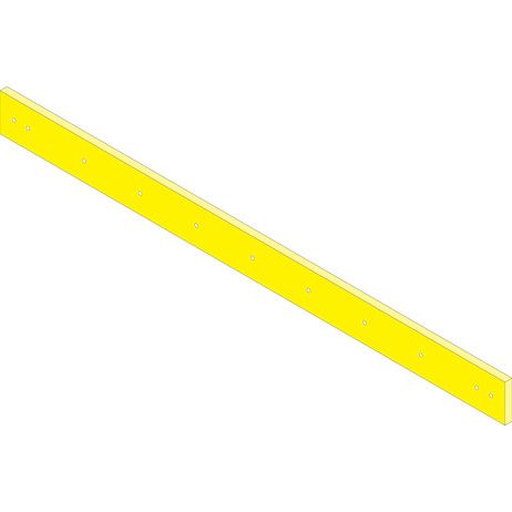 16360486 - Municipal Plow 12 Foot Yellow Polyurethane Cutting Edge Kit With Hardware