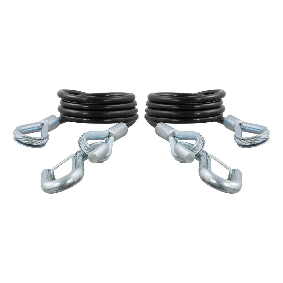 80136 - 43-7/8in. Safety Cables with 2 Snap Hooks (3;500 lbs; Vinyl-Coated; 2-Pack)