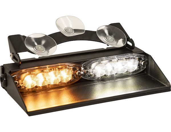 8891026 - 8 in. Amber/Clear Dashboard Light Bar With 8 LED's