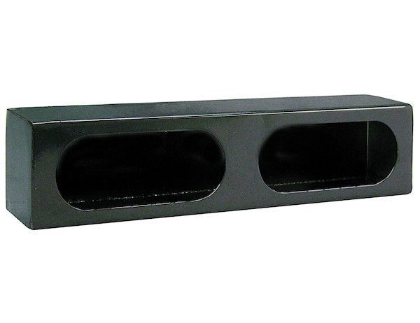 LB3163 - Dual Oval Light Box Black Powder Coated Steel