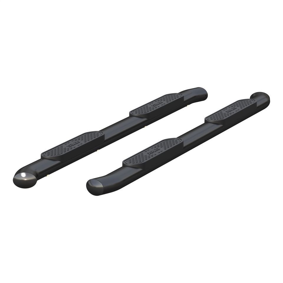 S224053 - 4-Inch Oval Black Steel Nerf Bars; Select Chevrolet Silverado; GMC Sier - 2019-2026 Chevrolet Silverado 1500 and more